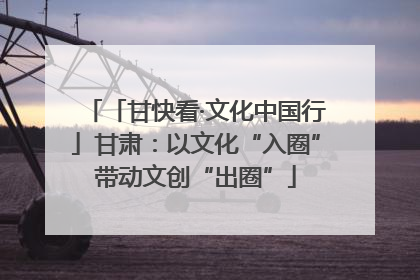 「甘快看·文化中国行」甘肃：以文化“入圈”带动文创“出圈”