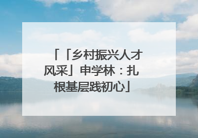 「乡村振兴人才风采」申学林：扎根基层践初心