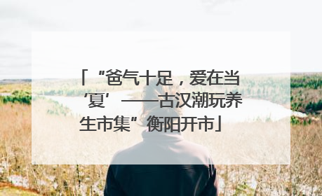 “爸气十足，爱在当‘夏’——古汉潮玩养生市集”衡阳开市