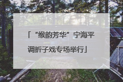 “缑韵芳华”宁海平调折子戏专场举行