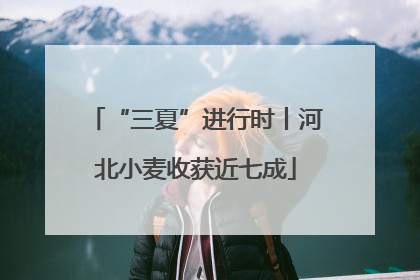 “三夏”进行时丨河北小麦收获近七成