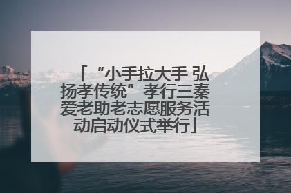 “小手拉大手 弘扬孝传统”孝行三秦爱老助老志愿服务活动启动仪式举行