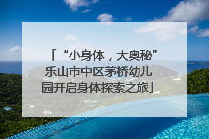 “小身体，大奥秘” 乐山市中区茅桥幼儿园开启身体探索之旅