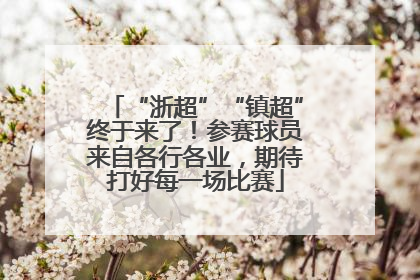 “浙超”“镇超”终于来了！参赛球员来自各行各业，期待打好每一场比赛