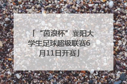 “茵浪杯”襄阳大学生足球超级联赛6月11日开赛
