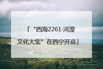 “西海2261·河湟文化大集”在西宁开幕