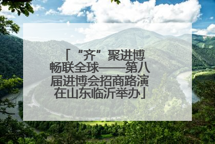 “齐”聚进博 畅联全球——第八届进博会招商路演在山东临沂举办