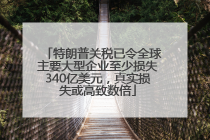 特朗普关税已令全球主要大型企业至少损失340亿美元，真实损失或高致数倍