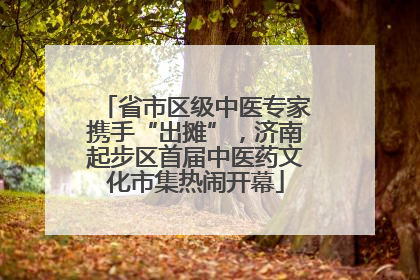 省市区级中医专家携手“出摊”，济南起步区首届中医药文化市集热闹开幕
