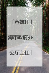 章雄任上海市政府办公厅主任