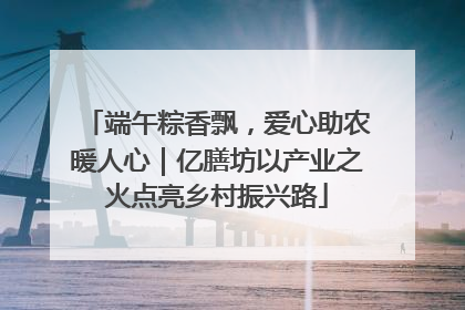 端午粽香飘，爱心助农暖人心｜亿膳坊以产业之火点亮乡村振兴路