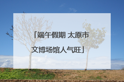 端午假期 太原市文博场馆人气旺