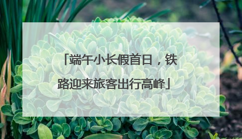 端午小长假首日，铁路迎来旅客出行高峰
