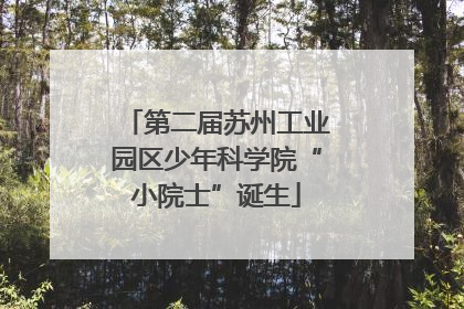 第二届苏州工业园区少年科学院“小院士”诞生