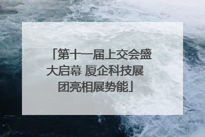 第十一届上交会盛大启幕 厦企科技展团亮相展势能