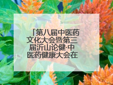 第八届中医药文化大会暨第三届沂山论健·中医药健康大会在潍坊临朐开幕