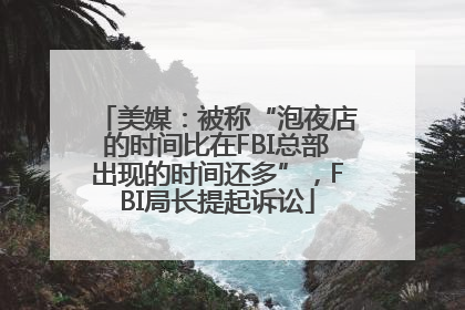 美媒：被称“泡夜店的时间比在FBI总部出现的时间还多”，FBI局长提起诉讼