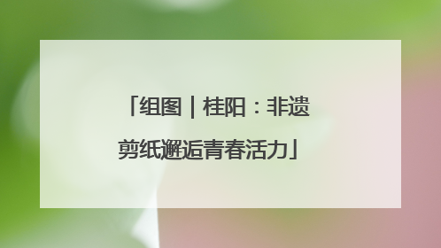 组图｜桂阳：非遗剪纸邂逅青春活力