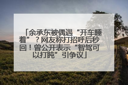 余承东被偶遇“开车睡着”？网友称打招呼后秒回！曾公开表示“智驾可以打盹”引争议