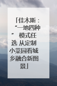 佳木斯：“一地四种” 模式任选 从定制小菜园看城乡融合新图景