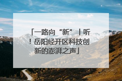 一路向“新”丨听！岳阳经开区科技创新的澎湃之声