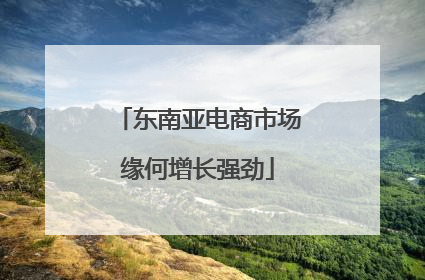 东南亚电商市场缘何增长强劲