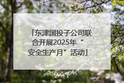 东津国投子公司联合开展2025年“安全生产月”活动