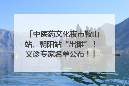 中医药文化夜市鞍山站、朝阳站“出摊”！义诊专家名单公布！