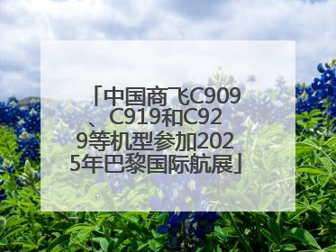 中国商飞C909、C919和C929等机型参加2025年巴黎国际航展