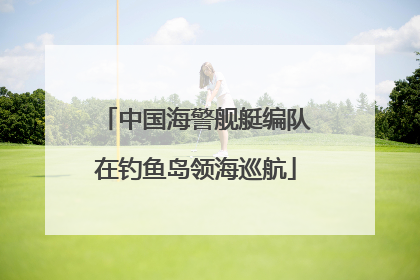 中国海警舰艇编队在钓鱼岛领海巡航