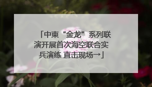 中柬“金龙”系列联演开展首次海空联合实兵演练 直击现场→