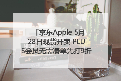 京东Apple 5月28日现货开卖 PLUS会员无需凑单先打9折再叠618优惠