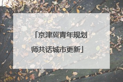 京津冀青年规划师共话城市更新