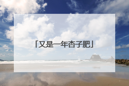 又是一年杏子肥