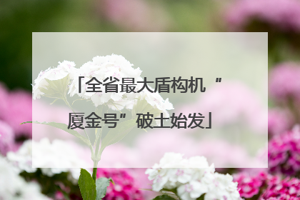 全省最大盾构机“厦金号”破土始发