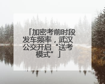 加密考前时段发车频率，武汉公交开启“送考模式”