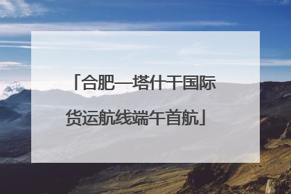 合肥—塔什干国际货运航线端午首航