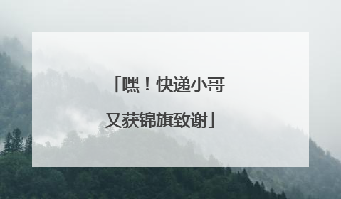 嘿！快递小哥又获锦旗致谢