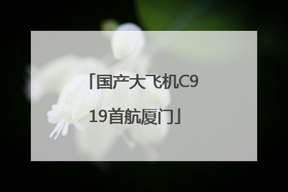 国产大飞机C919首航厦门