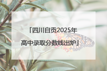 四川自贡2025年高中录取分数线出炉