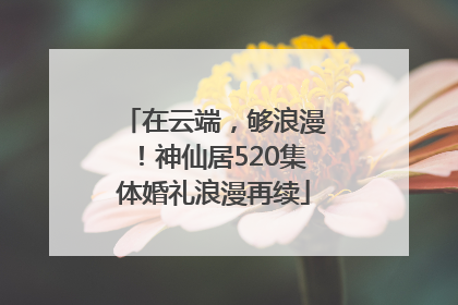在云端，够浪漫！神仙居520集体婚礼浪漫再续