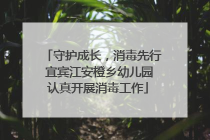 守护成长，消毒先行 宜宾江安橙乡幼儿园认真开展消毒工作
