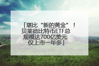 堪比“新的黄金”！贝莱德比特币ETF总规模达700亿美元 仅上市一年多