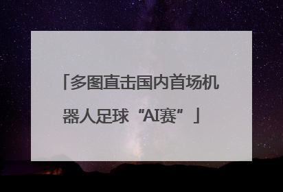 多图直击国内首场机器人足球“AI赛”