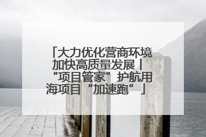 大力优化营商环境 加快高质量发展丨“项目管家”护航用海项目“加速跑”