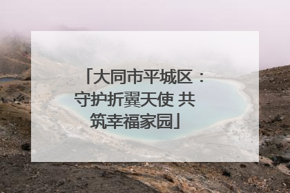 大同市平城区：守护折翼天使 共筑幸福家园