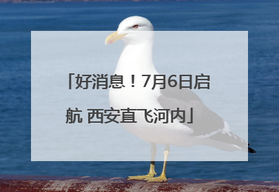 好消息！7月6日启航 西安直飞河内