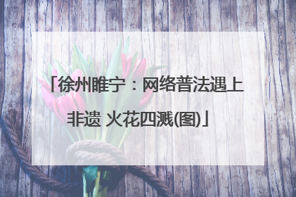徐州睢宁：网络普法遇上非遗 火花四溅(图)