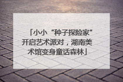 小小“种子探险家”开启艺术派对，湖南美术馆变身童话森林