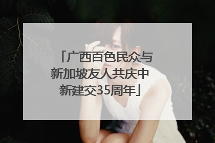 广西百色民众与新加坡友人共庆中新建交35周年